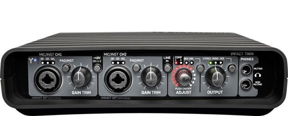 TC Electronic Impact Twin 2-channel FireWire Interface with Two Preamps