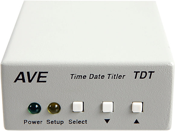 American Video Equipment TDT Camera Titler with Time and Date Generator