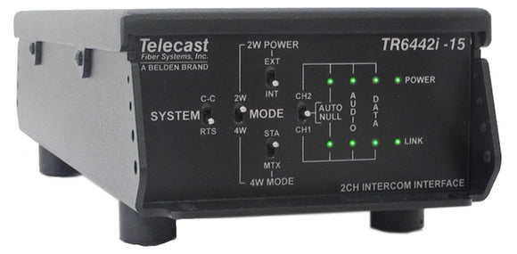 Telecast Fiber MTR6442i-MML-15 Intercom Transceiver - MiniMussel 1550nm