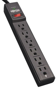 Tripp Lite TLP606B Protect It! Surge Suppressor 6-Outlet 6-ft Cord 720 Joule Black