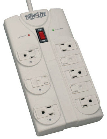 Tripplite 6 Outlets 4Ft cord 720 Joules Surge Suppressor Holds 3 Transformers