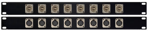 Rack Mount Patchbay 8 Port BNC-XLR F-F