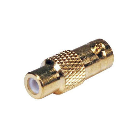 BNC Female to RCA Female Cable Adapter - 75 Ohms Gold Plated