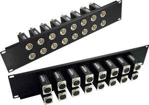 Rack Mount Patchbay 8 Port BNC-XLR F-F