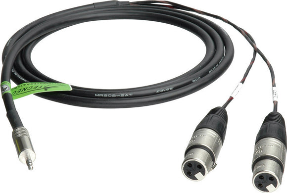 TecNec Premium Y-Cable - 3.5 Stereo Male to 2 XLR Females 3FT