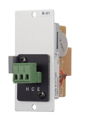 TOA B-01S Balanced Line Input Module with Screw Terminals