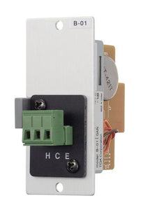 TOA U-03S Line Input Module with Lo/High Cut Filters & Screw Terminals