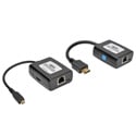 Tripp Lite B126-1A1-U-MCRO Micro-HDMI to HDMI over Cat5/Cat6 Active Extender Kit - USB Powered - Up to 125 Feet