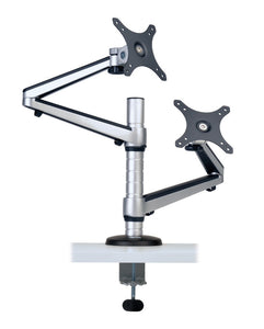 Tripp Lite DDR1327DCS Dual Full Motion Flex Arm Desk Clamp for 13 Inch to 27 Inch Monitors