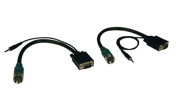 Tripp Lite EZA-VGAAM-2 Easy Pull Type-A Connectors - (M/M set of VGA with Audio)