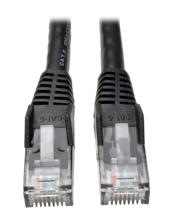 Tripp Lite N201-003-BK Cat6 Gigabit Snagless Molded Patch Cable (RJ45 M/M) - Black 3 Feet