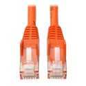 Tripp Lite N201-003-OR Cat6 Gigabit Snagless Molded Patch Cable (RJ45 M/M) - Orange 3 Feet