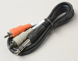 Hosa STP-201 1/4in TRS Male to 2 1/4in Mono Male Insert Cable 1-Meter