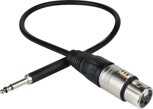 NP3TT Bantam TT to XLR Female Patchadap Cable 2FT