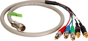 2 RCA Audio and 3 RCA Component Video Twist Lead for Twist and Pull Breakaway Cable 15FT