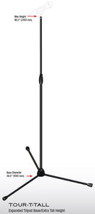 Ultimate Support 17193 TOUR-T-TALL Extra Tall Microphone Stand