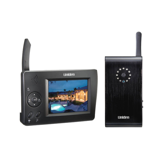 Uniden UDW10003 Video Surveillance System - Monitor and Camera - Wireless - 3.5in LCD - CMOS