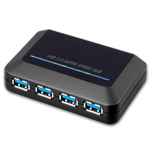 Powered 4-Port Super Speed USB 3.0 Hub