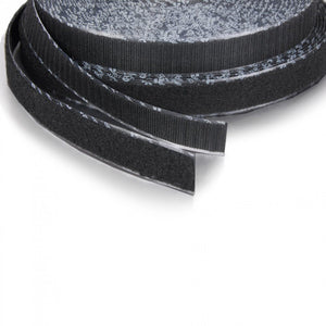 VELCRO&reg; Brand 185470 Tape On A Roll Pressure Sensitive Rubber Adhesive Hook - 5/8 Inch x 25 Yard - Black