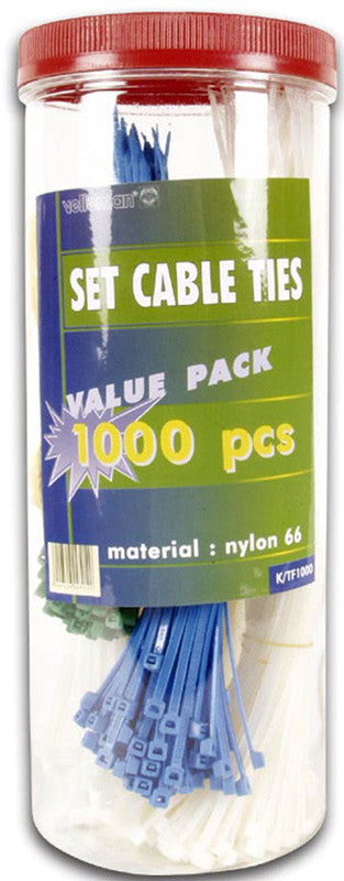 Velleman 1000 Cable Ties In A Jar