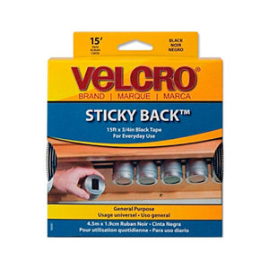 Velcro Sticky Back 3/4inx15FT Black