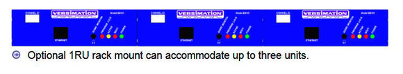 Versimation RM-3 Rackmount Kit Holds Up to 3 Units Side by Side