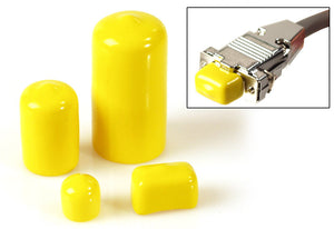 100pk of Yellow Plastic Caps for XLR Connectors