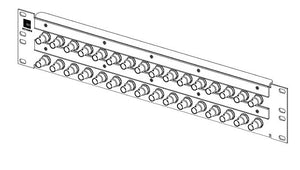 ADC-Commscope VI-32-DES-W 2RU 2x16 BNC Bulkhead Panel