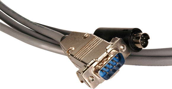 Visca Camera Control Cable 9-Pin D-Sub Male to 8-Pin DIN Male 50FT