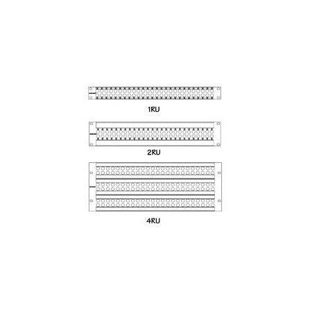 Canare VJ2-E26-4U 6x26 Unloaded Patch panel 4 RU with Designation Strips