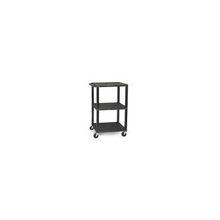 H. Wilson W42ACE Utility AV Cart with Locking Cabinet