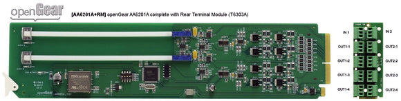 Ward-Beck openGear AA6201A complete with Rear Terminal Module T6303A