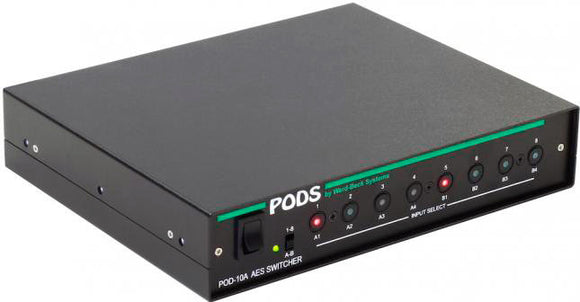 Ward-Beck POD10A/75 Dual 4x1or 8x1 AES/EBU Digital Audio Switcher - 75 Ohm