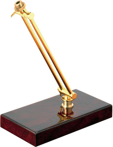 On-Stage WDS100BA Wood Desktop Mic Stand- Brushed Aluminum