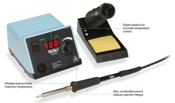 Weller WESD51 Digital Soldering Station with PES51 Pencil Iron and PH50 Stand