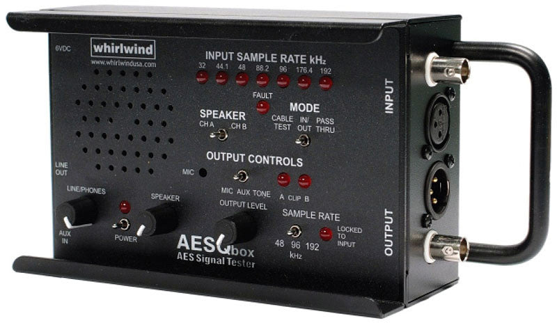 Buy Whirlwind AESQbox44.1 AES/EBU Audio Line Tester- 44.1/88.2 kHz WH ...