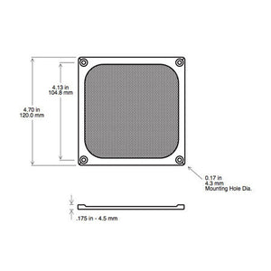 Orion WMG120B 120mm Black Anodized Wire Mesh Guard