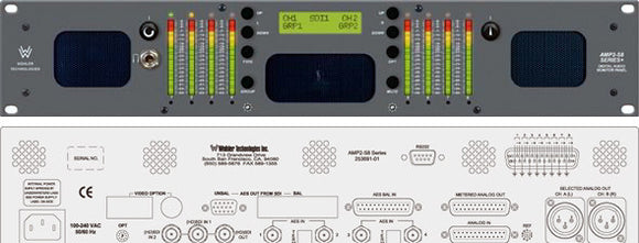 Wohler AMP2-S8DA 8 Channel Analog AES/EBU Digital Audio Monitor with Chan.Summing