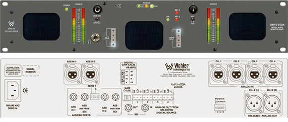 Wohler AMP2-VSDA Premium Quality 4 CH Analog/Digital/SDI Self-Powrd Speaker Sys