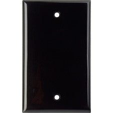 Blank Lexan Single-Gang Wall Plate BLACK