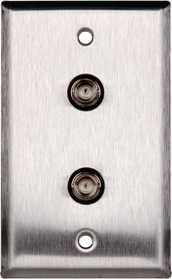 1-Gang Brown Lexan Wall Plate with 2 BNCF Barrels