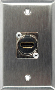 Single-Gang Ivory Lexan Wall Plate with (1) HDMI Feedthru