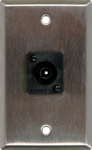 Single-Gang Black Anodized Wall PLate with 1 Toslink connector