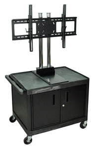 H. Wilson WPTV28C2E Mobile Cabinet Cart with Universal 37-60-Inch LCD TV Mount