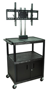 H. Wilson WPTV44C2E Mobile Cabinet Cart with Universal LCD 37-60-Inch TV Mount