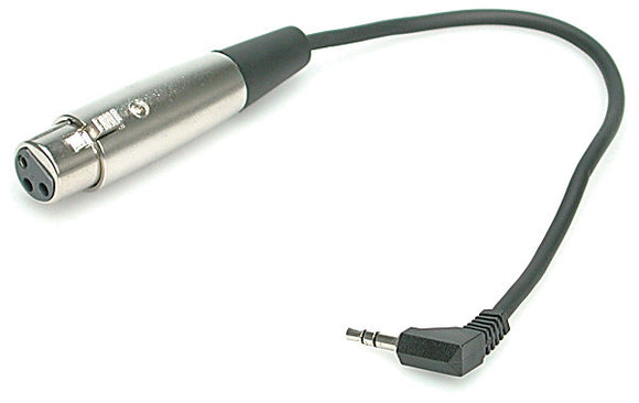 Hosa XVM-101 Right Angle Stereo 3.5mm Mini to XLR Female 1FT