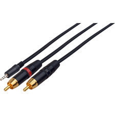 TecNec Y-Cable Mini Stereo to 2 RCA 15FT